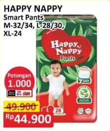 Promo Harga Happy Nappy Smart Pantz Diaper XL24, M34, M32, L30, L28 24 pcs - Alfamart