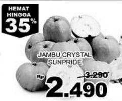 Promo Harga SUNPRIDE Guava Crystal per 100 gr - Giant