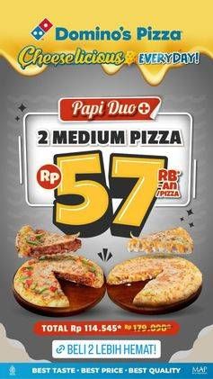 Promo Harga Papi Duo  - Domino Pizza