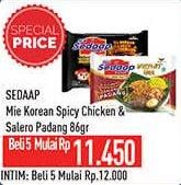 Sedaap Korean Spicy/Salero Padang
