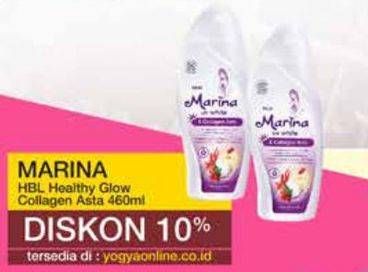Promo Harga Marina Hand Body Lotion UV White Healthy Glow, UV White Collagen Asta 460 ml - Yogya