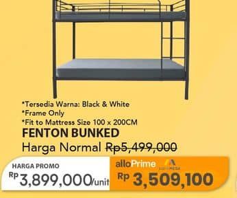 Promo Harga Fenton Metal Bunkbed  - Carrefour