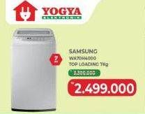 Promo Harga Samsung WA70H4000SG/SE WA70 Top Load Diamond Drum 7 Kg  - Yogya