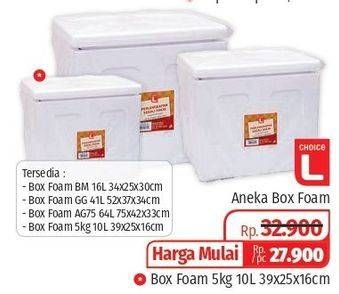 Promo Harga CHOICE L Box Foam  - Lotte Grosir