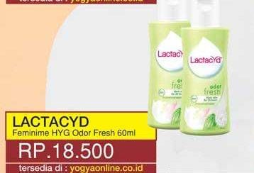 Promo Harga LACTACYD Feminime Hygiene Odor Fresh 60 ml - Yogya