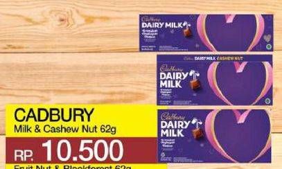 Promo Harga CADBURY Dairy Milk Cashew Nut 65 gr - Yogya