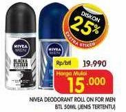Promo Harga NIVEA MEN Deo Roll On 50 ml - Superindo