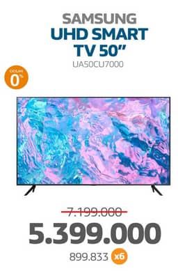 Promo Harga Samsung Crystal UHD Smart TV 50 inch UA50CU7000  - Electronic City