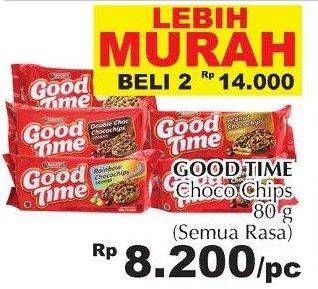 Promo Harga GOOD TIME Cookies Chocochips per 2 pcs 80 gr - Giant