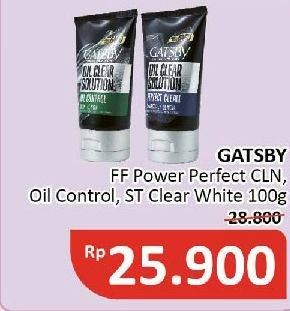 Promo Harga Gatsby Facial Foam Oil Control, Clear Whitening 100 gr - Alfamidi