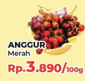 Promo Harga Anggur Merah per 100 gr - Yogya