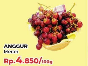 Promo Harga Anggur Merah per 100 gr - Yogya