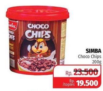 Promo Harga SIMBA Cereal Choco Chips 200 gr - Lotte Grosir