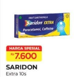 Promo Harga Saridon Obat Sakit Kepala 10 pcs - Alfamart