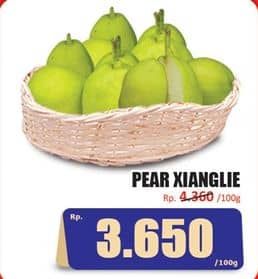 Promo Harga Pear Xiang Lie per 100 gr - Hari Hari