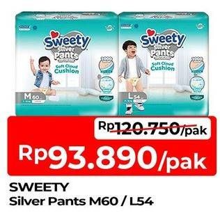 Promo Harga Sweety Silver Pants M60, L54 54 pcs - TIP TOP