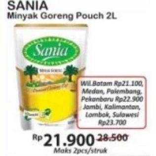 Promo Harga SANIA Minyak Goreng All Variants 2000 ml - Indomaret