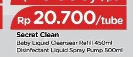 Promo Harga SECRET CLEAN Disinfectant Liquid 500 ml - TIP TOP
