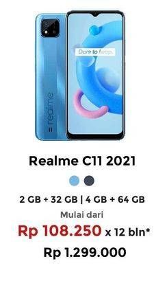Promo Harga REALME C11 2021 2GB + 32GB, 4GB + 64GB  - Erafone