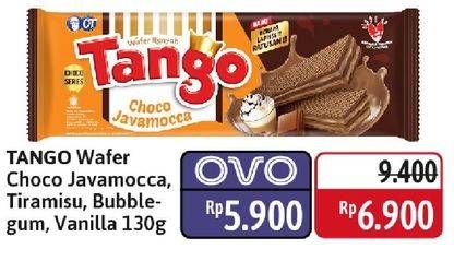 Promo Harga Tango Long Wafer Bubblegum, Choco Javamocca, Choco Tiramisu, Vanilla Milk 130 gr - Alfamidi