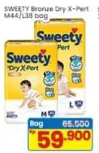 Promo Harga Sweety Bronze Pants Dry X-Pert M44, L38 38 pcs - Indomaret