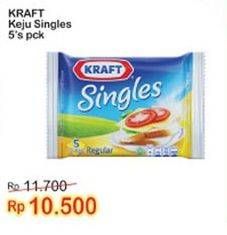 Promo Harga KRAFT Singles Cheese 5 pcs - Indomaret