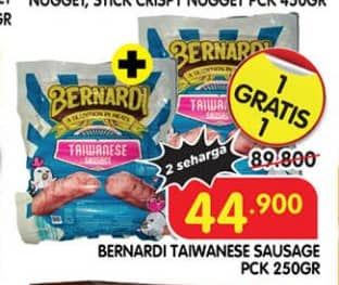 Promo Harga Bernardi Taiwanese Sausage 250 gr - Superindo