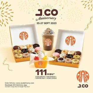 Promo Harga JCO 2 Dzn Donuts/1 Dzn Donuts + 1 Jcofee Due + 1 Jcool Couple  - JCO