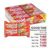 Promo Harga GOOD TIME Cookies Chocochips Rainbow Chocochip 12 pcs - LotteMart