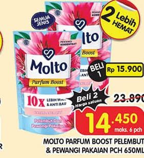Promo Harga Molto Parfum Boost All Variants 650 ml - Superindo
