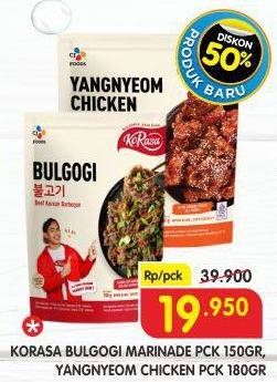 Promo Harga Korasa Chicken Bulgogi, Yangnyeom 150 gr - Superindo