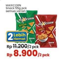 Promo Harga MAXICORN Snack All Variants 55 gr - Indomaret