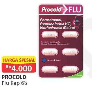 Promo Harga PROCOLD Obat Sakit 6 pcs - Alfamart