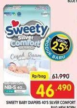 Promo Harga Sweety Silver Comfort Perekat NB-S40 40 pcs - Superindo