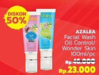Promo Harga AZALEA Gentle Facial Wash Wonder Skin, Oil Control Anti Acne 100 ml - LotteMart