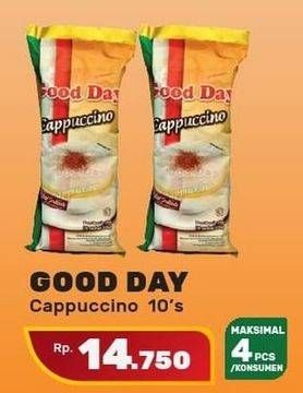 Promo Harga Good Day Cappuccino per 10 sachet - Yogya