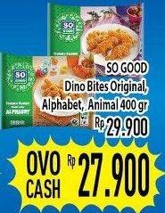 Promo Harga SO GOOD Chicken Nugget Alphabet, Animal, Dino 400 gr - Hypermart