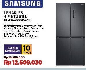 Promo Harga Samsung RF48A4000B4/SE Kulkas Multidoor  - COURTS