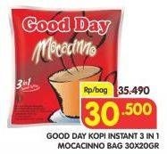 Promo Harga Good Day Instant Coffee 3 in 1 3in1 30 pcs - Superindo