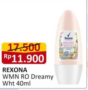 Promo Harga Rexona Deo Roll On Dreamy White 40 ml - Alfamart