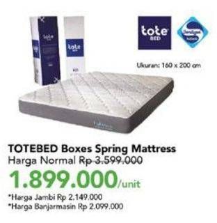 Promo Harga AIRLAND Tote Bed Spring Mattress 160x200cm  - Carrefour