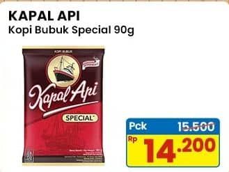 Promo Harga Kapal Api Kopi Bubuk Special 90 gr - Indomaret