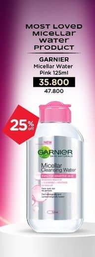 Promo Harga Garnier Micellar Water Pink 125 ml - Watsons