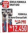 Promo Harga Formula Sikat Gigi Nano Charcoal Ultima Soft 1 pcs - Hypermart