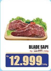 Promo Harga Daging Blade per 100 gr - Hari Hari