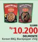Promo Harga Del Monte Cooking Sauce Korean BBQ, Black Pepper 250 gr - Alfamidi
