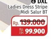 Promo Harga DXL Ladies Dress Midi Long Stripe  - Lotte Grosir