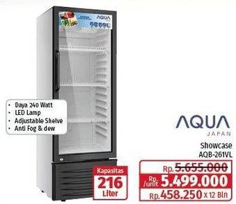 Promo Harga Aqua AQB-261VL 216 ltr - Lotte Grosir