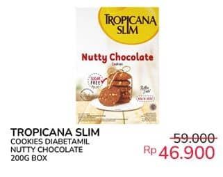 Promo Harga Tropicana Slim Cookies Nutty Chocolate 200 gr - Indomaret