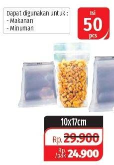 Promo Harga Standing Pouch 10x17cm 50 pcs - Lotte Grosir